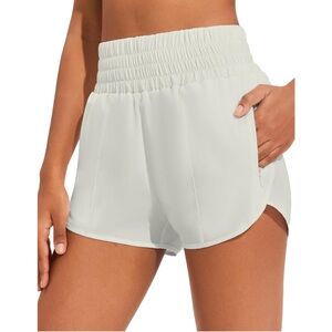 Womens Athletic Shorts for Gym Workout Running Short with High Waisted